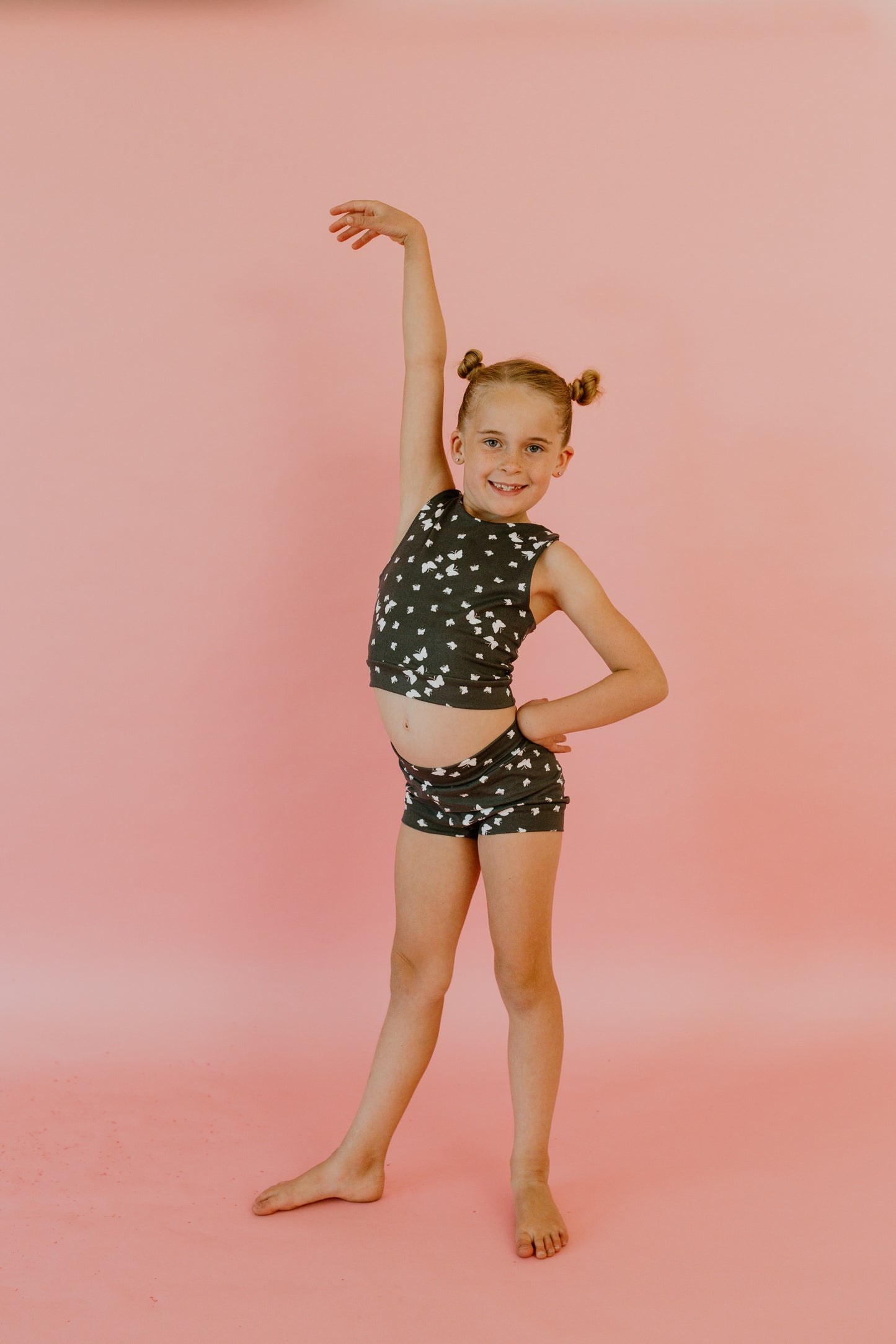 Gray Butterflies Dance Set
