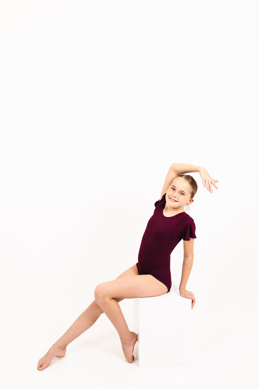Willa B X Tuck & Tumble - Plum Leotard