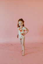 Load image into Gallery viewer, Peach Floral Leotard