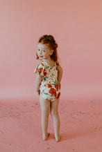 Load image into Gallery viewer, Peach Floral Leotard